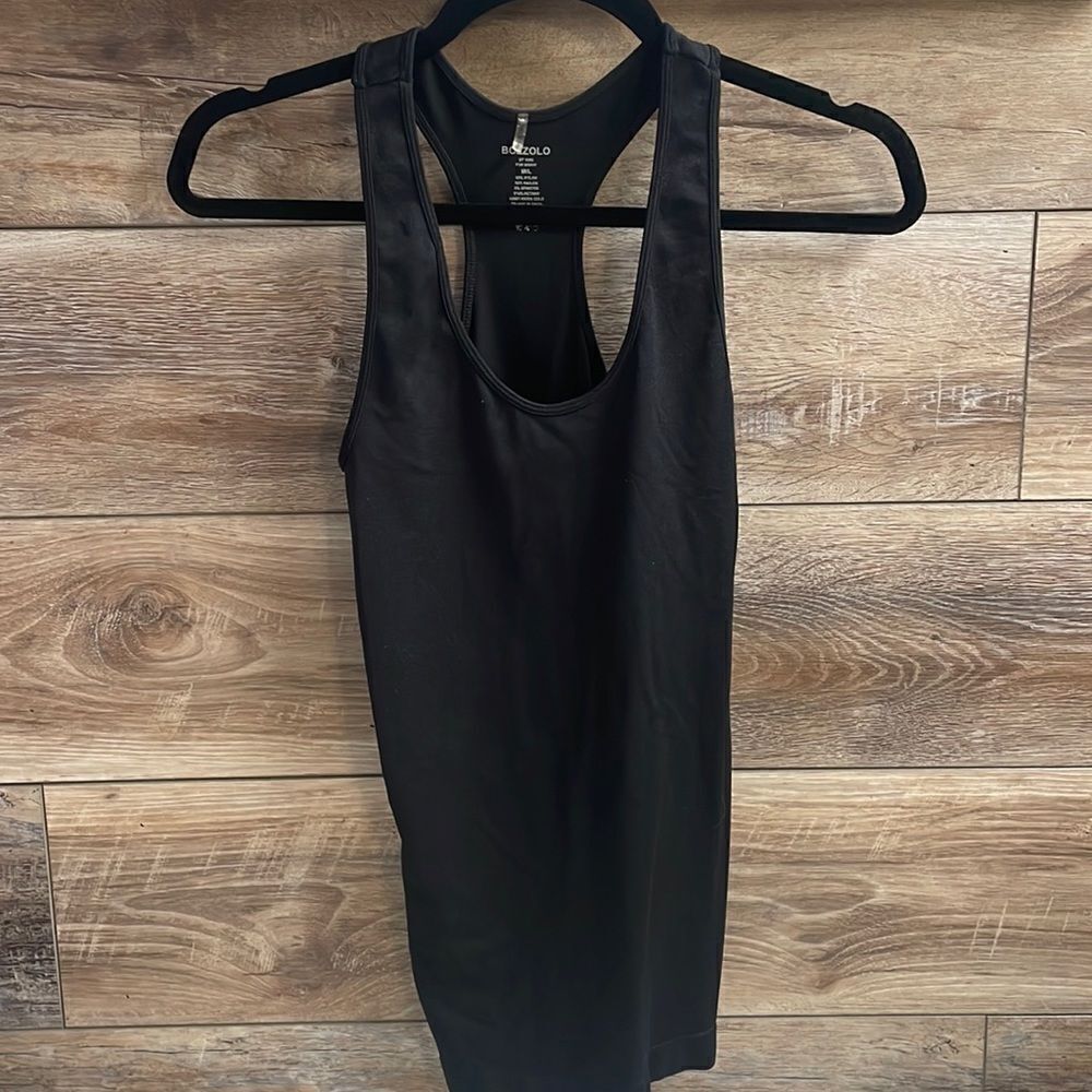Bozzolo Ladies Black Workout Tank Top, Size M/L